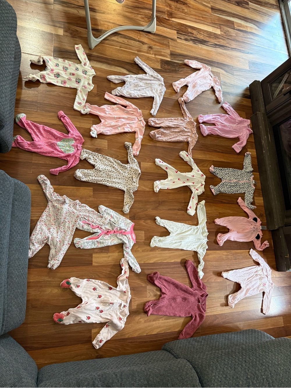 NEW BORN BABY GIRL FOOTED ONSIES